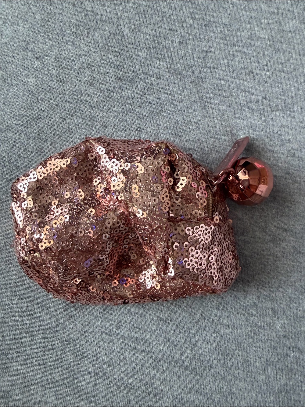 Sequin MAC mini bag - Rose Gold
